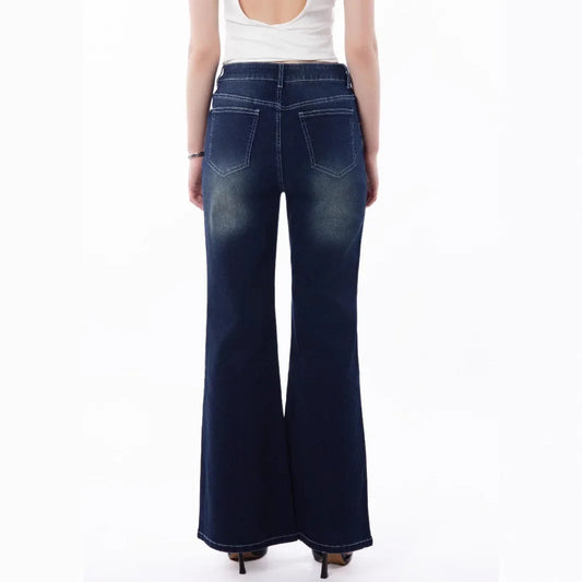 Jeans For Women, Retro Micro Flared Plus Size Jeans For Women, Slim Fit And Fashionable Women's Pants