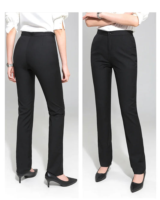 Fashion Office Wear Pants for Women Formal Pants Office Outfits Pencil Trousers Black Navy Casual Work Ladies Pants