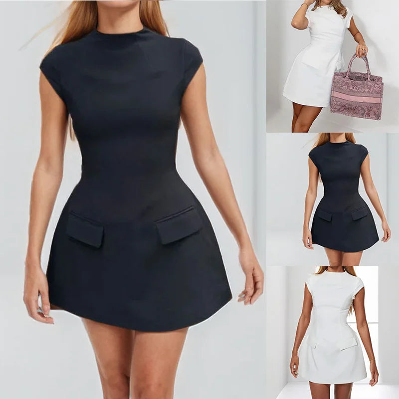 Ready Stock Slim Vestidos De Verano Para Mujer Women Lady Elegant Casual Career Dresses Wholesale Fast Delivery