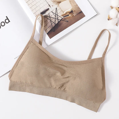 Women's Crop Top Ribbed Tube Top U-Back Comfort Bra Streetwear Camis Sexy Lingerie Seamless Underwear Sports Tank Bralette M-XL