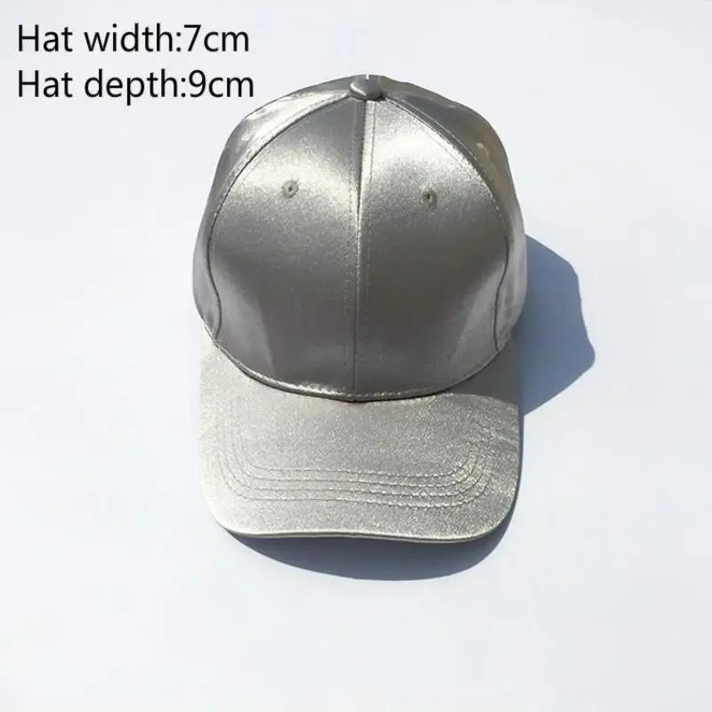 Baseball Cap Women Hat Summer Hats For Women Men Satin Sold Baseball Cap Snapback Casquette Gorras Casual Sport Fashion