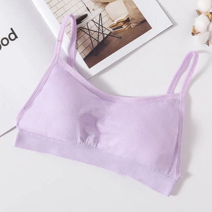 Women's Crop Top Ribbed Tube Top U-Back Comfort Bra Streetwear Camis Sexy Lingerie Seamless Underwear Sports Tank Bralette M-XL