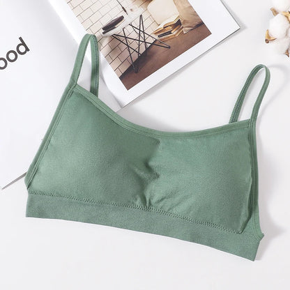 Women's Crop Top Ribbed Tube Top U-Back Comfort Bra Streetwear Camis Sexy Lingerie Seamless Underwear Sports Tank Bralette M-XL
