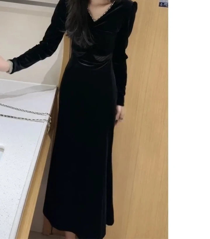 Fashionable Velvet Dress for Women&