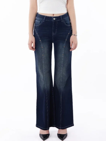 Jeans For Women, Retro Micro Flared Plus Size Jeans For Women, Slim Fit And Fashionable Women's Pants