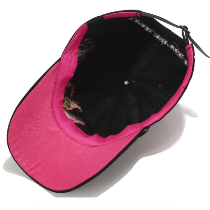 Cute Baseball Cap for Women Butterfly Embroidered Cotton Snapback Hats Girls Outdoor Casual Sun Protection Gorras Running Bonnet