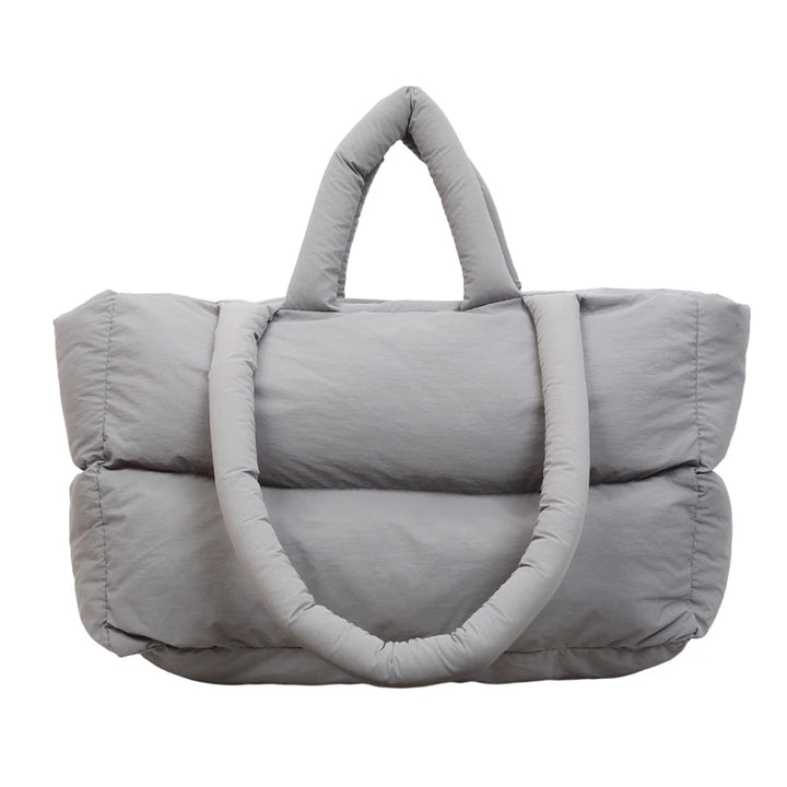 2025 Winter Latest Trend Women Shoulder Tote Bags Space Cotton Padded Large Capacity Shopper Totes Quality Commute Handbags Lady