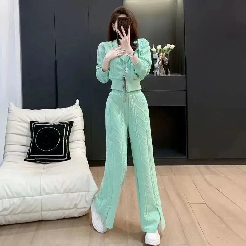 Slit Wide Leg Women&