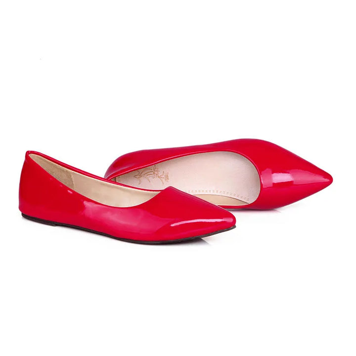 Comfortable Flat Woman Flats Spring Autumn Female Ballet Shoes Pointed Toe Red Nude Red Blue Casual Work Loafer Shoes Women
