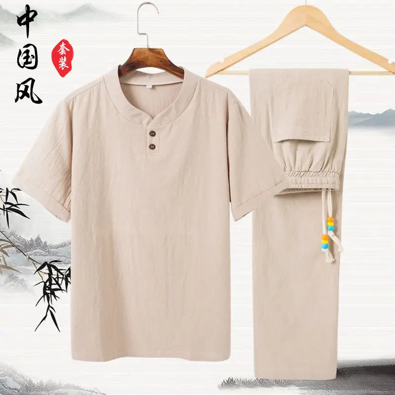 Linen Cotton T-shirt Men&