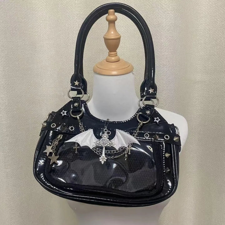 Chain Bags Transparent Female Daily Bags for Women Small Bag Subculture Y2k Female Bag