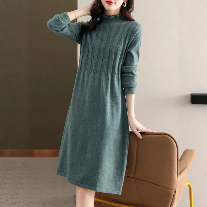 Knitwear Female Clothing Versatile Pullovers Tops Ruffled Edge Elegant Women&
