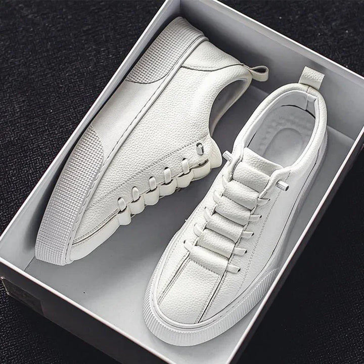 White Sneakers for Men 2024 Spring Fashion Casual Lace Up Round Toe Flat mens Running Sport Shoes Zapatillas Deportivas Hombre