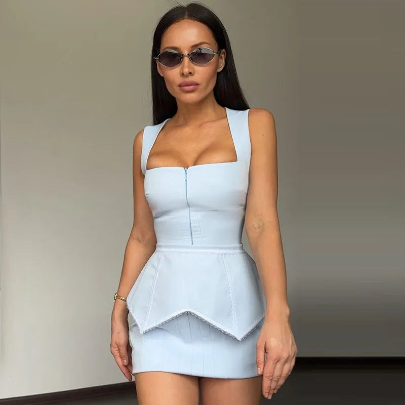Fashion Floral Printed Maxi Dress Chic Deep V Neck Puff Sleeve Peplum Slit Dresses 2026 Summer Wedding Cocktail Party Women Gown