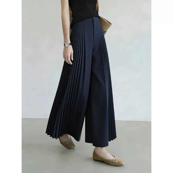 Fashionable High-Waisted Wide-Leg Pants Women&