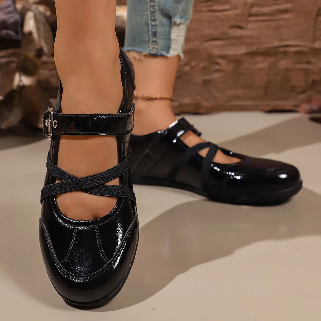 Comfortable Casual Mary Jane Shoes Flat Bottom Versatile Soft Sole Lightweight Women&
