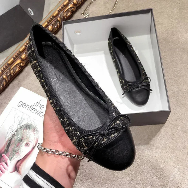 Fashion Slip on Flat Shoes Women Loafers for Bow Ballet Flats Moccasins Casual Zapatos Mujer Flat Sandals Women Walking Shoes