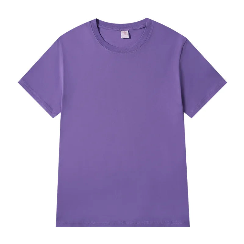 Women T-shirts 2026 Tops Solid Short Sleeve Loose O-neck  Cotton Casual Ladies Shirts Harajuku Korean Summer Woman Tshirts