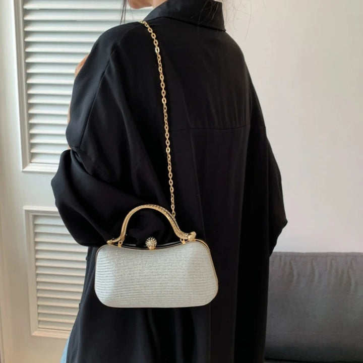 Chain Evening Bag Dinner Shoulder Bag For Women Handbag - Fashion Crossbody Bags Vintage Underarm Bag Satchel