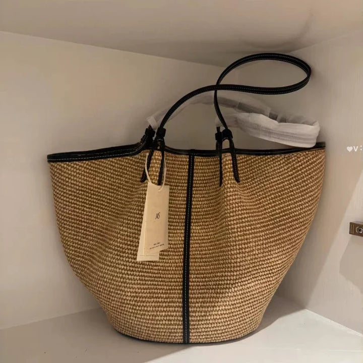 Women Beach Woven Tote Bags,summer Fashion Lady Boho Vacations Woven Tote,lady Travel Handbag,large Capacity Casual Shoulder Bag