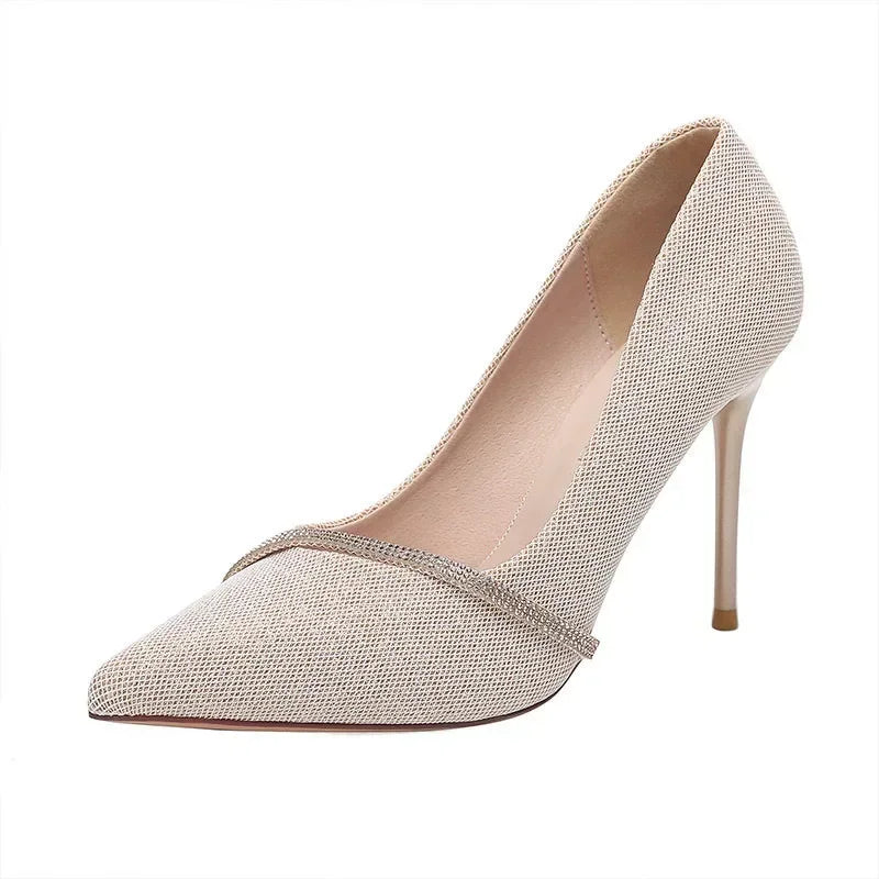High Heels Women with 2024 New Spring and Autumn Pointy Women&