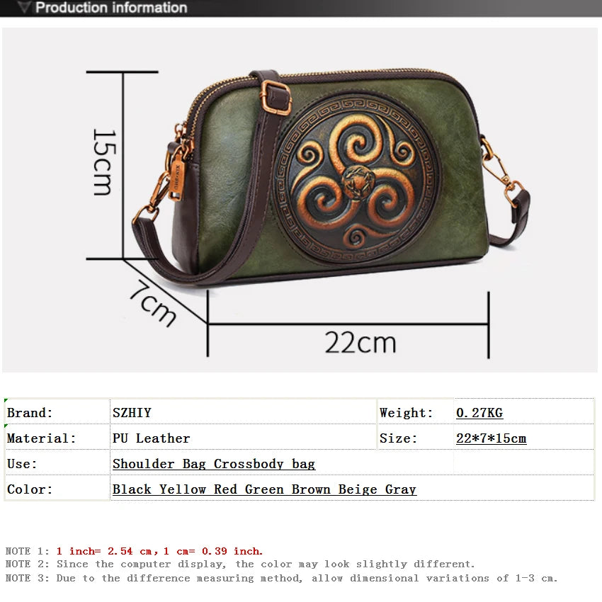 Retro Shoulder Bags for Women Small Bag Luxurious Designer Classic Double-layer Pocket 3D Embossed Diagonal Cross Bag Mom Purse
