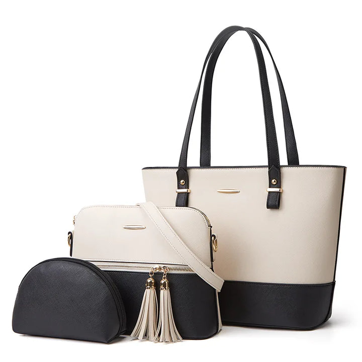 Women Handbag Set 3PCS – Fashion Tote Shoulder Crossbody Top Handle Bags
