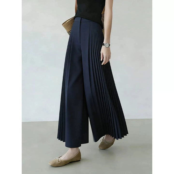Fashionable High-Waisted Wide-Leg Pants Women&