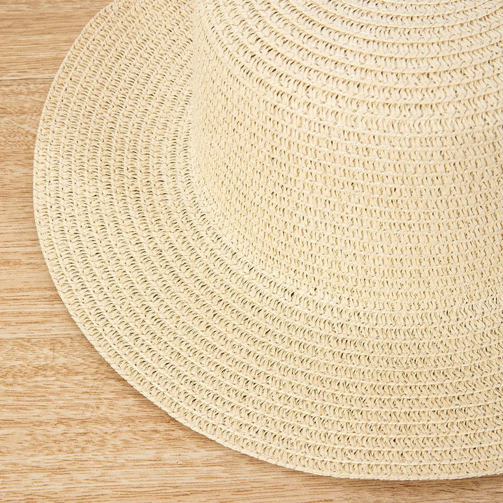 Wide Brim Straw Hats bag set for Women Summer Flat Top Caps Travel Beach Lady Girl Sun Panama Hats Crossbody bag beach bag