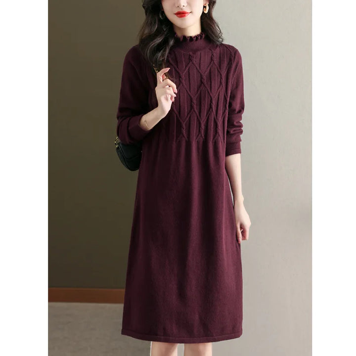 Knitwear Female Clothing Versatile Pullovers Tops Ruffled Edge Elegant Women&