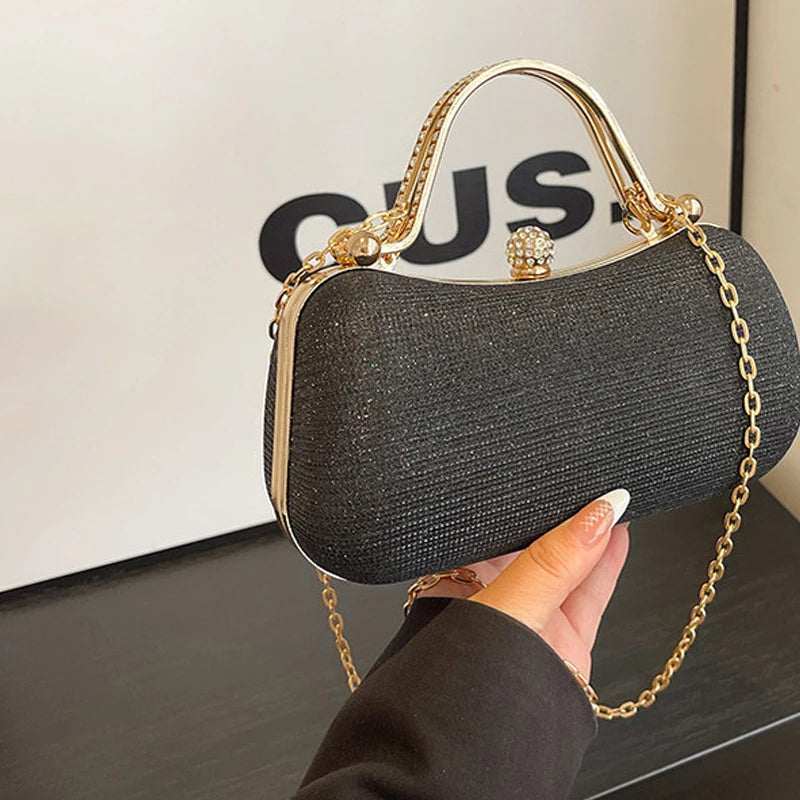 Chain Evening Bag Dinner Shoulder Bag For Women Handbag - Fashion Crossbody Bags Vintage Underarm Bag Satchel