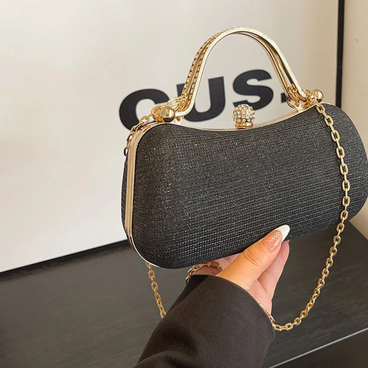 Chain Evening Bag Dinner Shoulder Bag For Women Handbag - Fashion Crossbody Bags Vintage Underarm Bag Satchel