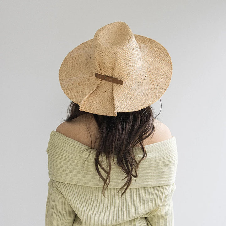 2023 New Raffia Jazz Straw Hats For Women Men Luxury Handmade Wide Hat Panama Beach Vintage Summer Sun Hats Designer Hats