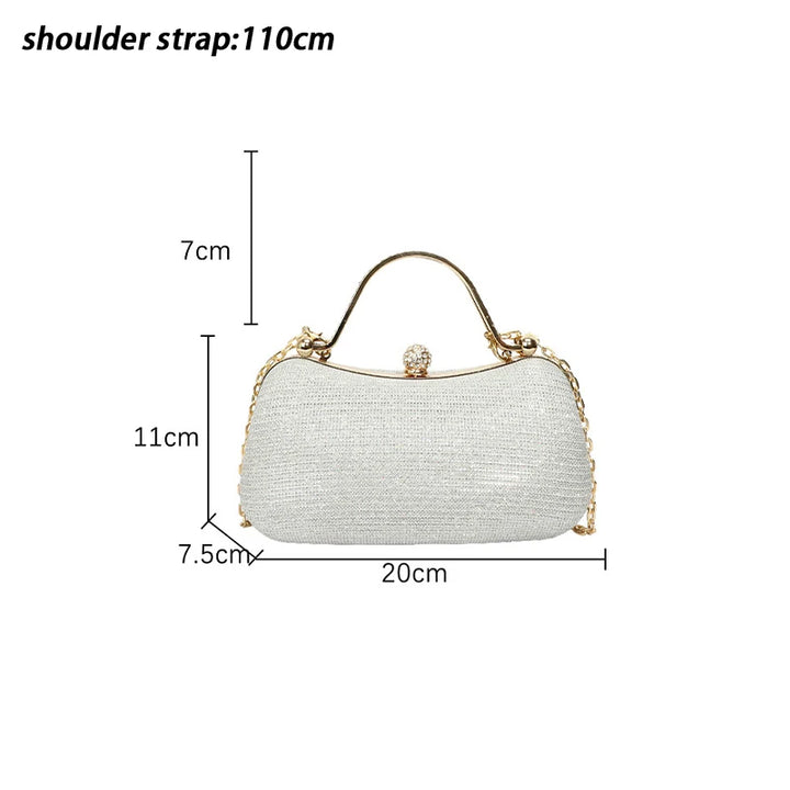Chain Evening Bag Dinner Shoulder Bag For Women Handbag - Fashion Crossbody Bags Vintage Underarm Bag Satchel