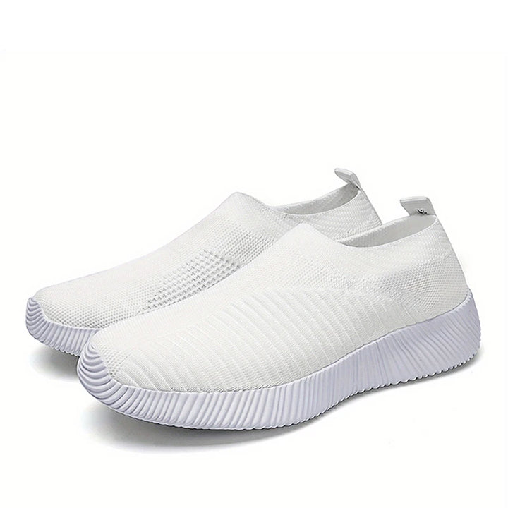 2024 New Fashion Sneakers For Women Casual Shoes Comfortable Soft Sneakers Women Slip On Sock Shoes For Women Ladies Flat Shoes