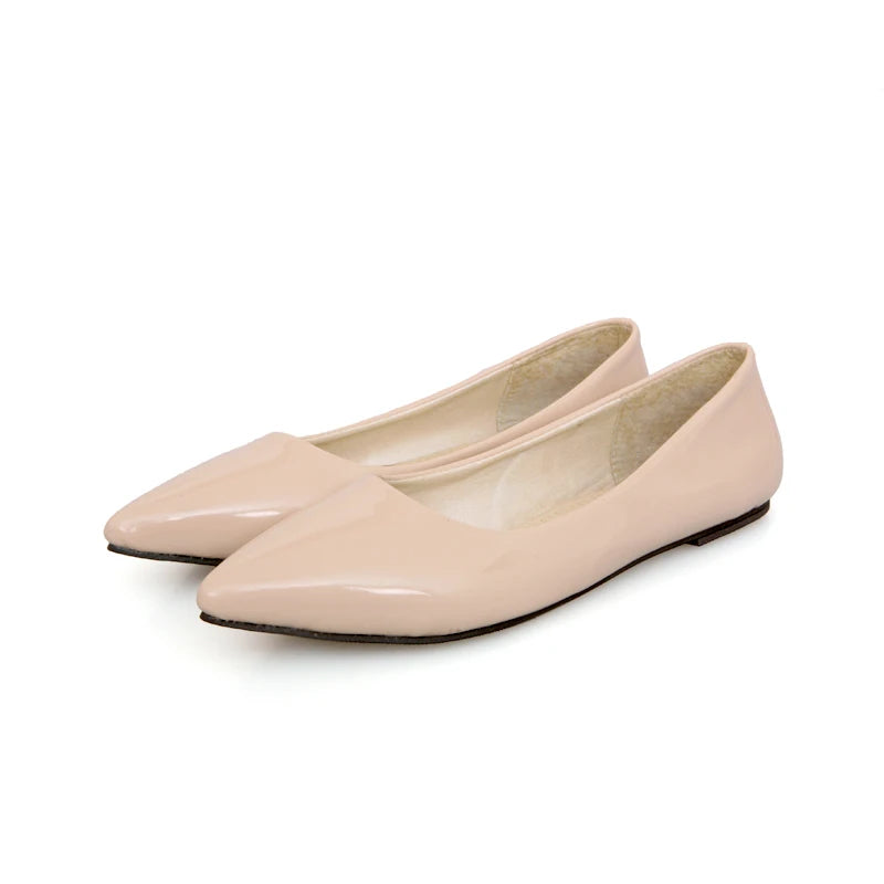 Comfortable Flat Woman Flats Spring Autumn Female Ballet Shoes Pointed Toe Red Nude Red Blue Casual Work Loafer Shoes Women