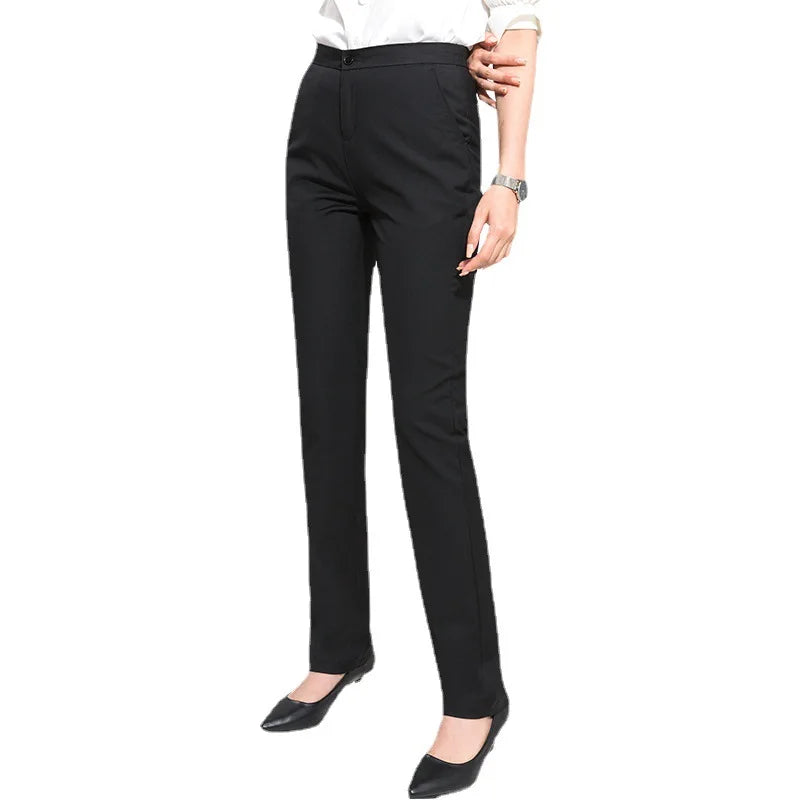 Fashion Office Wear Pants for Women Formal Pants Office Outfits Pencil Trousers Black Navy Casual Work Ladies Pants