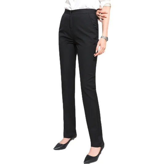 Fashion Office Wear Pants for Women Formal Pants Office Outfits Pencil Trousers Black Navy Casual Work Ladies Pants
