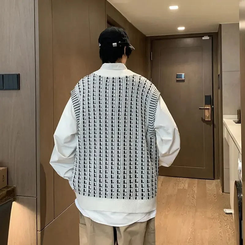 Knitwear Sweaters Male New In Korean Fashion Men&