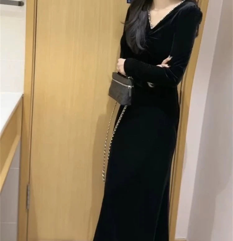 Fashionable Velvet Dress for Women&