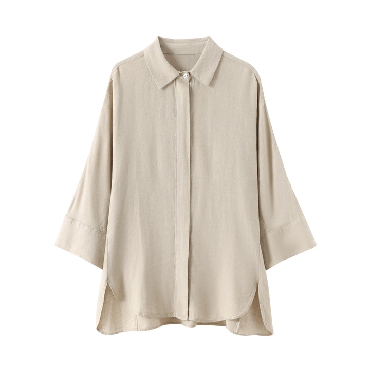 HH Women Casual Solid Blouse Pant Sets Loose Long Sleeve Lapel Shirts Elastic Waist Wide Leg Trousers Office Lady Suit
