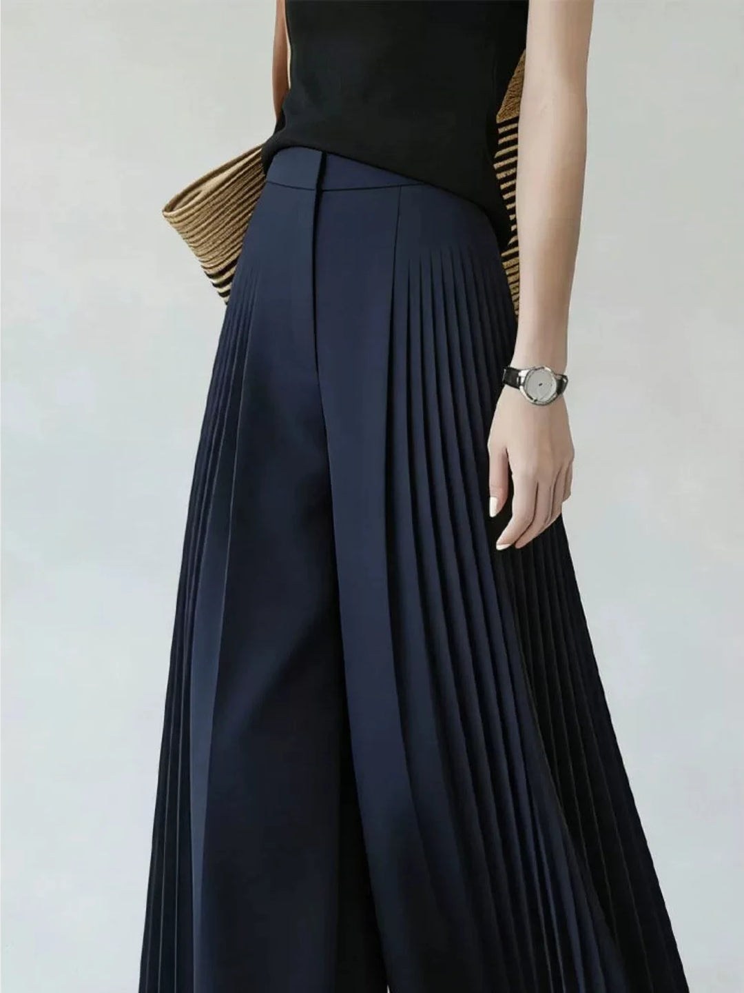 Fashionable High-Waisted Wide-Leg Pants Women&