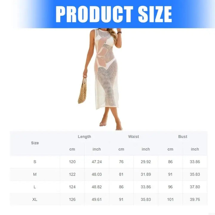 Hollow Out Crochet Beach Cover Up Dress Quick Dry Acrylic Fabric Swimwear Cover Up For Women Beach Swimming Sunbathing 69HD