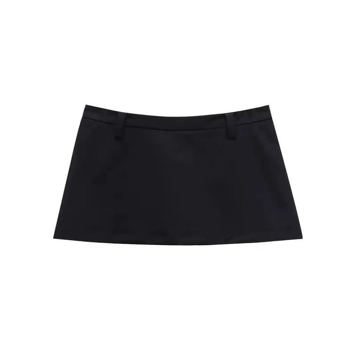 Black Mini Skirts For Woman Vintage Clothes Pencil Skirts Low Waist Korean Fashion Skirt Japanese Y2k Basic Micro Skirts Kawaii