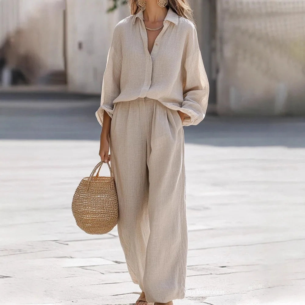 Simple Cotton Linen Women&
