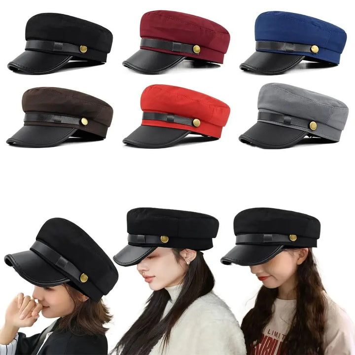 Flat Cap Vintage Navy Cap British Style Octagonal Hat Beret Hats Duck Tongue Cap Newsboy Hat Flat Peaked Caps Women Men