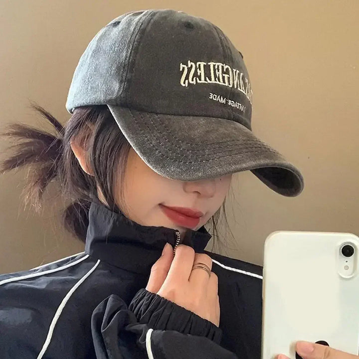 Women Fashion Casual Los Angeles Baseball Cap Cotton Soft Top Hats For Men Unisex Embroidery Snapback Hat Hiking Sunscreen Caps
