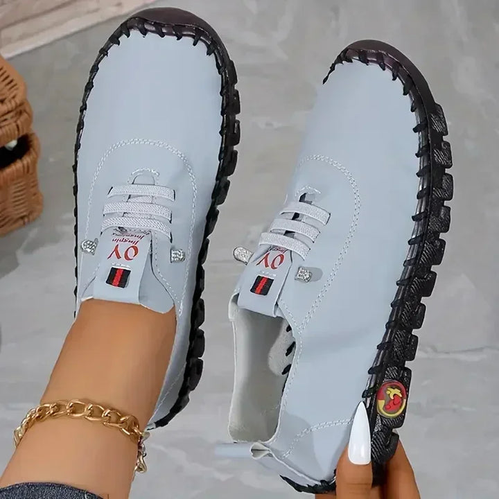 Women Sneakers 2025 New Designer Shoes Loafers Soft-soled Roman Breathable Outdoor Women Retro Big Size Single Shoes for Women