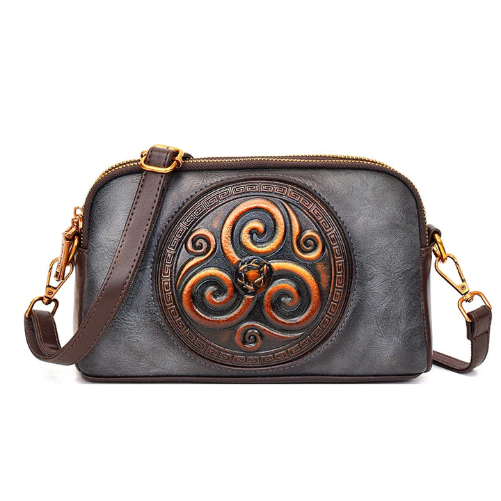 Retro Shoulder Bags for Women Small Bag Luxurious Designer Classic Double-layer Pocket 3D Embossed Diagonal Cross Bag Mom Purse