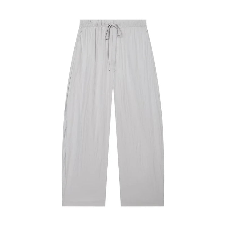 MUJER Wide Leg Pants Sets for Women 2 Pieces Mid Waist Pleated Women&
